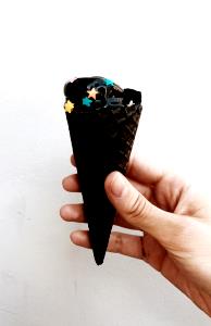 1 serving Chocolate Coated Waffle Cone with Soft Serve