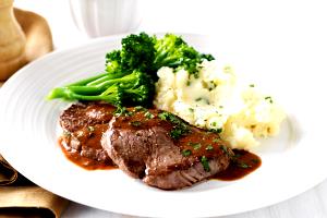 1 Serving Chop Steak & Mashed Potatoes