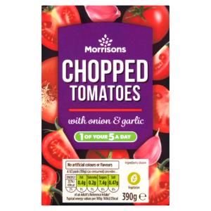 1 Serving Chopped Tomatoes With Onion And Garlic