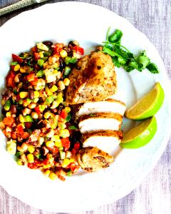 1 serving Cilantro Lime Chicken & Rice with Corn Salsa