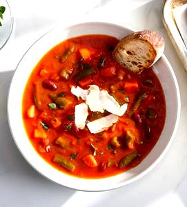 1 Serving Classic Minestrone Soup, Rts