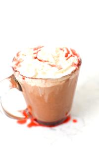 1 Serving Classic Mocha + Syrup With Whip - Small - 2% Milk (Rasberry Mocha Kiss)