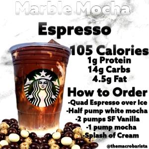 1 Serving Coldbrewed Marble Mocha Without Whip - Small - Soy Milk