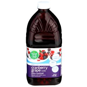 1 Serving Cranberry Grape Flavored Juice Cocktail