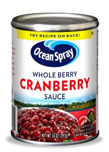 1 Serving Cranberry Sauce Whole