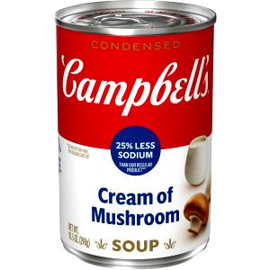 1 Serving Cream Of Mushroom Condensed Soup With 25% Less Sodium