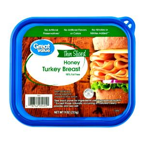 1 Serving Deli Style - Honey Turkey Breast - 98% Fat Free - 4X6 Lunch Meat