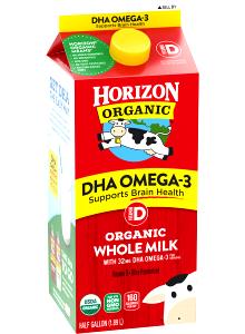 1 Serving DHA Omega-3 Organic Whole Milk