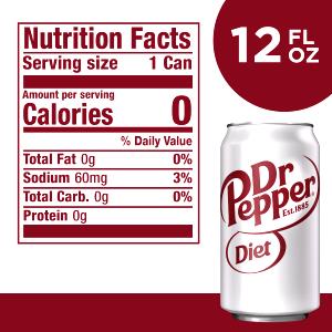 1 Serving Diet Dr Pepper Kid