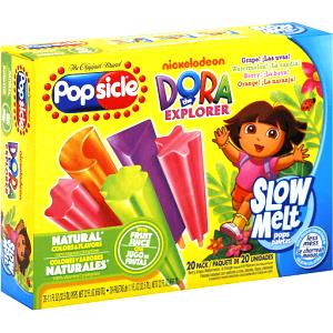 1 Serving Dora The Explorer Ice Pops