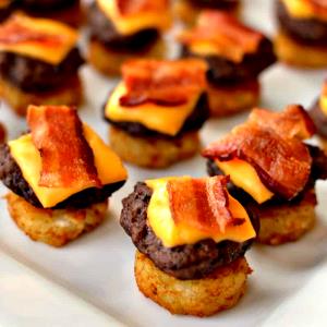 1 serving Double Bacon Cheese Minis