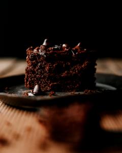 1 Serving Double Chocolate Chip Cake