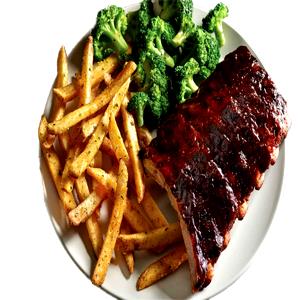 1 serving Double-Glazed Baby Back Ribs (Half Rack)