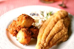 1 Serving Farm-Raised Catfish-Fried For Lunch