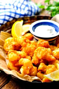 1 Serving Fried Buttermilk Shrimp & Flounder Combo