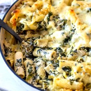 1 Serving Frozen Food Rigatoni Spinach Feta Artichoke