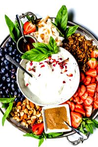 1 Serving Fruit & Yogurt Plate