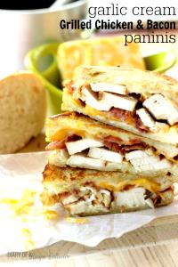 1 Serving Full Chicken Bacon Dijon On French Hot Panini