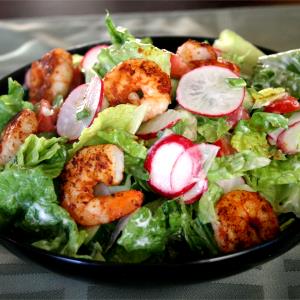 1 Serving Garden Salad : Add Petite Shrimp