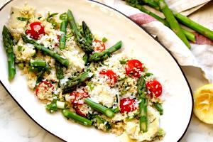 1 Serving Ginger Asparagus Couscous Salad - Side Portion