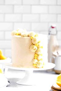 1 Serving Gluten Free Golden Lemon Cake, Prepared