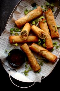 1 Serving Gourmet Club Chicken And Vegetable Spring Rolls