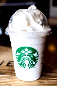 1 Serving Grande - Caffe Vanilla Frappuccino Blended Coffee - Whip - Nonfat Milk