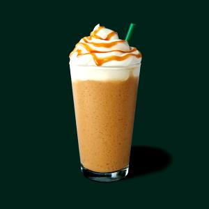 1 Serving Grande - Caramel Frappuccino Blended Coffee - No Whip - Soy (US) Milk