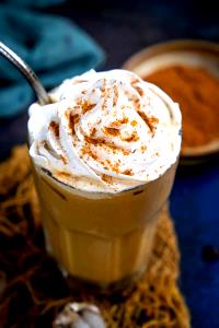 1 Serving Grande - Iced Pumpkin Spice Latte - No Whip - Nonfat Milk