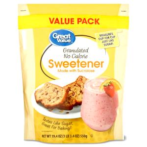 1 Serving Granulated Sucralose No Calorie Sweetener