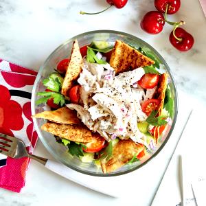 1 Serving Greek Chicken Salad - Special Request No Dressing