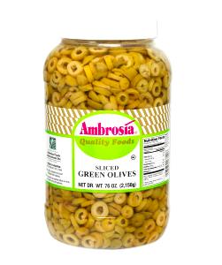 1 Serving Green Olives, Sliced