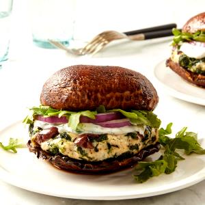 1 Serving Grilled Portobello Turkey Burger