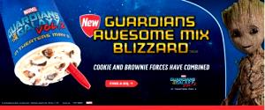 1 serving Guardians Awesome Mix Blizzard (Mini)