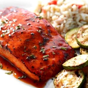 1 serving Hickory Bourbon Salmon