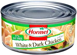 1 Serving Hormel Chunk White And Dark Chicken