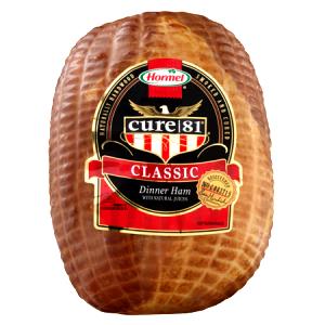 1 Serving Hormel Cure 81 Unsliced Whole Ham