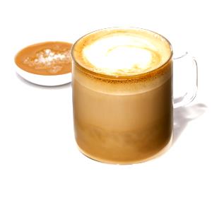 1 Serving Hot Caramel Hazelnut Mocha Non-Fat Milk 12Oz