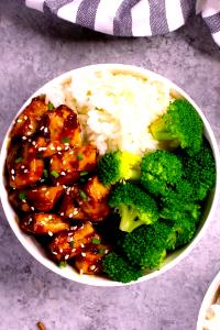 1 serving Japanese Chicken Teriyaki Bowl with White Rice