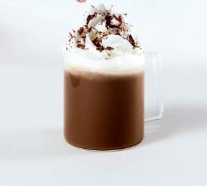 1 Serving Large Caffe Mocha With Sugar-Free Chocolate And Whip 20Oz., 8 Tbsp. Whip - Fat Free