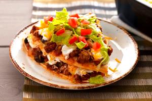 1 serving Layered Enchilada Bake