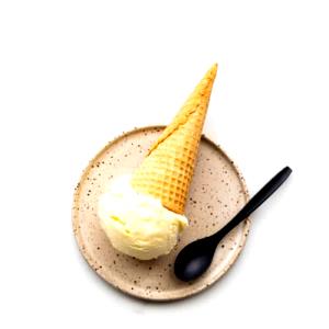 1 Serving Lemon Custard Ice Cream - 4 Oz Scoop