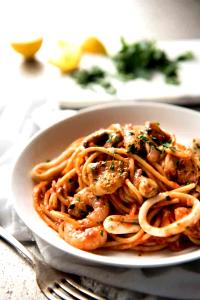 1 Serving Linguine Alla Marinara, Dinner Portion