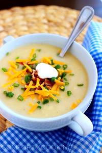 1 Serving Loaded Baked Potato Soup W/ Cheddar Cheese & Green Onion - Cup