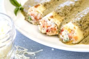 1 serving Lobster Cannelloni with Shrimp