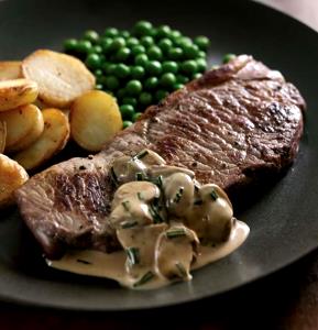 1 serving Madeira Steak Tips