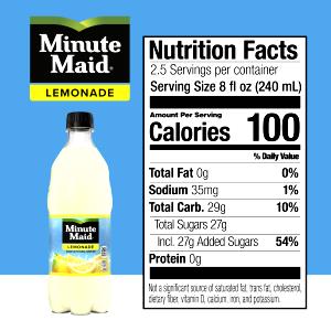 1 Serving Minute Maid Lemonade Large