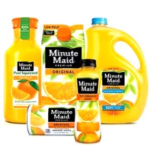 1 Serving Minute Maid Orange Juice - Wacky Pack