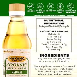 1 Serving Natural Rice Vinegar