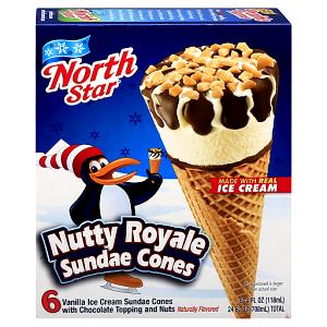 1 Serving Nutty Sundae Cones